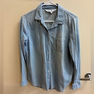 Women's Light Blue Button Down Shirt